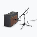On-Stage MS7411TB, Drum/Amp Tripod Mic Stand with Tele Boom, Height 17"-27", 20"-36" Boom, 22", 26" Base Spread, Black