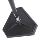 On-Stage MS7625B, Hex-Base Quarter-Turn Threadless Mic Stand, Height 33"-61", 11.5" Base Spread, Black