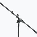 On-Stage MS7701B, Euro Boom Mic Stand, Height 32"-61.5", 30" Boom, 23" Base Spread, 5/8"-27" Threading, Black
