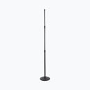 On-Stage MS9312, Production-Grade Three-Section Mic Stand with 12" Round Base, Height 39"-97", Black