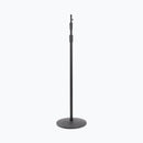 On-Stage MS9312, Production-Grade Three-Section Mic Stand with 12" Round Base, Height 39"-97", Black