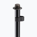 On-Stage MS9312, Production-Grade Three-Section Mic Stand with 12" Round Base, Height 39"-97", Black