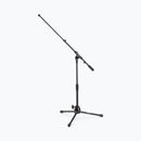 On-Stage MS9411TB, Production-Grade Heavy-Duty Kick Drum Mic Stand, Height 15"-24", 19"-33" Boom, 19" Base Spread, Black