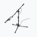 On-Stage MS9411TB, Production-Grade Heavy-Duty Kick Drum Mic Stand, Height 15"-24", 19"-33" Boom, 19" Base Spread, Black