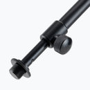 On-Stage MS9417, Drum/Amp Mic Stand with Tele Boom, Height 17"-28.5", 21.5"-36" Boom, Steel and Zinc Construction, 5/8"-27" for Mic Clips or Accessories and M20 at Base Threading, Black