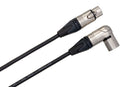 HOSA - Camcorder Microphone Cable, Neutrik Right-angle XLR3F to XLR3M, 1.5 ft