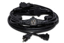 HOSA - Power Distribution Cord, 3 x NEMA 5-15R to NEMA 5-15P, 25 ft