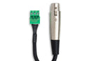 HOSA - Low-voltage Adapter, XLR3F to PHX3M, 6 in