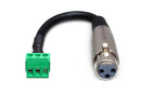 HOSA - Low-voltage Adapter, XLR3F to PHX3M, 6 in