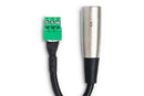 HOSA - Low-voltage Adapter, PHX3M to XLR3M, 6 in