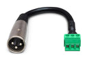 HOSA - Low-voltage Adapter, PHX3M to XLR3M, 6 in