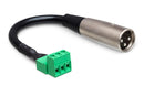 HOSA - Low-voltage Adapter, PHX3M to XLR3M, 6 in
