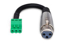 HOSA - Low-voltage Adapter, XLR3F to PHX3F, 6 in