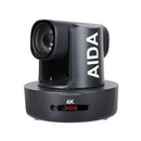 AIDA PTZ4K-NDI-X12B, NDI®|HX/HDMI/USB/IP/SRT/12X Zoom Stream/Conference 4K60 PTZ Camera in Black