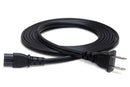 HOSA - Power Cord, IEC C7 to NEMA 1-15P, 8 ft