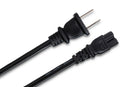 HOSA - Power Cord, IEC C7 polarized to NEMA 1-15P, 8 ft