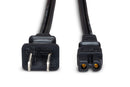 HOSA - Power Cord, IEC C7 polarized to NEMA 1-15P, 8 ft