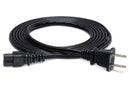 HOSA - Power Cord, IEC C7 polarized to NEMA 1-15P, 8 ft