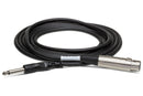 HOSA - Unbalanced Interconnect, XLR3F to 1/4 in TS, 10 ft