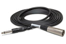 HOSA - Unbalanced Interconnect, 1/4 in TS to XLR3M, 2 ft