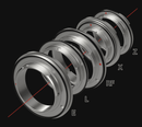 DZOFILM Hard Case for CATTA Zoom bundle, DZOFILM Cine Lens Accessory, Precision-Machined Build