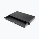 On-Stage RDL1000, 1U Locking Rack Drawer, Steel Material, Black, 1U