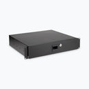 On-Stage RDL2000, 2U Locking Rack Drawer, Steel Material, Black, 2U
