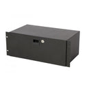 On-Stage RDLS4000, 4U Locking Rack Drawer (Shallow), Steel Material, Black, 4U (Shallow)