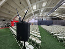 RF Venue RF PA Extension Kit RF-PA-KIT, Wireless UHF Stereo Audio Link for PA Systems, Transmitter and 2 Receivers