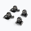 On-Stage RKD1000C, Casters for RKD Series Racks, Steel/Plastic Construction