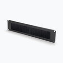 On-Stage RPBR2000, 2U Rack Brush Panel, Steel Material, Black, 2U