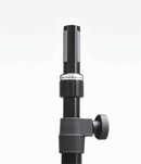 K&M 21467 Speaker Stand Ring Lock, Black, 2-Piece Folding Design, Spring-Loaded Bolt and Locking Screw, Height 1,370-2,170 mm, Further Development of 214/6, Lightweight Stand, Aluminum