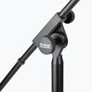 On-Stage SB9600, Tripod Studio Mic Boom with 7" Mini Boom Extension, Height 46.5"-79", 43"-79" Boom, 32-48" Base Spread, 5/8"-27" Threading, Black