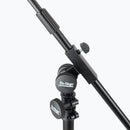 On-Stage SB96, Tripod Studio Mic Boom with 7" Mini Boom Extension and Casters, Height 45"-76", 43"-79" Boom, 34" Base Spread, 5/8"-27" Threading, Black