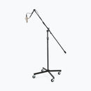 On-Stage SB96, Tripod Studio Mic Boom with 7" Mini Boom Extension and Casters, Height 45"-76", 43"-79" Boom, 34" Base Spread, 5/8"-27" Threading, Black