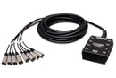 HOSA - Pro-Conex Little Bro' Sub Snake, Hosa 6 x XLR Sends and 2 x 1/4 in TRS Returns, 20 ft