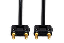 HOSA - Speaker Cable, Hosa Dual Banana to Same, Black Zip, 75 ft