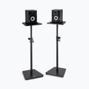 On-Stage SMS7500B, Wood Studio Monitor Stands (Black, Pair), Height Adjustment 35.5"- 56.5", 90 lbs. Weight Capacity, Steel / Wood Construction, Black