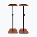 On-Stage SMS7500RB, Wood Studio Monitor Stands (Rosewood, Pair), Height Adjustment 35.5"- 56.5", 90 lbs. Weight Capacity, Steel / Wood Construction, Rosewood