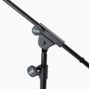 On-Stage SMS7650, Hex-Base Studio Boom Mic Stand, Height 40"- 82", 43"-79" Boom, 18" Base Spread, 5/8"-27" Threading, Black