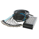 On-Stage SNK20450V2, 50' 20-Channel/4-Return Stage Snake, 50' Length, 20 (female) XLR Inputs, Metal Construction, Black, Includes Nylon Bag