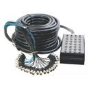 On-Stage SNK244100V2, 100' 24-Channel/4-Return Stage Snake, 100' Length, 24 (female) XLR Inputs, Metal Construction, Black, Includes Nylon Bag