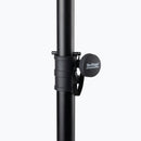 On-Stage SS7762B, Speaker Stand with Adjustable Leg, 45" - 72" Length, 110 lbs. Weight Capacity, 32" - 48" Base Spread, Aluminum Construction, Black