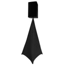 On-Stage SSA100B, Speaker/Lighting Stand Scrim, Stretchable, Durable Nylon w/ Built in Bag Construction, Black