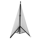 On-Stage SSA100W, Speaker/Lighting Stand Scrim, Stretchable, Durable Nylon w/ Built in Bag Construction, White
