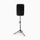 On-Stage SSAS7000B, Mini Adjustable Speaker Stand, Height Adjustment 27"-46", 60 lbs. Weight Capacity, 12.5" Base Spread, Aluminum Construction, Black