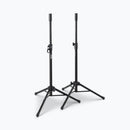 On-Stage SSP7000, Mini Speaker Stand Pack, Height Adjustment 27"-48", 60 lbs Each Weight Capacity, 12"-22" Base Spread, Aluminum Construction, Includes 2 Speaker Stands and a Backpack Style Carry Bag