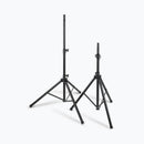 On-Stage SSP7950, All-Aluminum Speaker Stand Pack, Height Adjustment 45" - 72", 120 lbs Each Weight Capacity, Aluminum Construction, Black