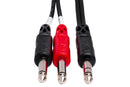 HOSA - Insert Cable, 1/4 in TRS to Dual 1/4 in TS, 3 m