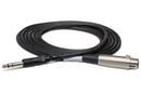 HOSA - Balanced Interconnect, XLR3F to 1/4 in TRS, 2 ft
